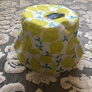 Juncture, Women's Bucket Hat, Lemon print, One Size, NWT